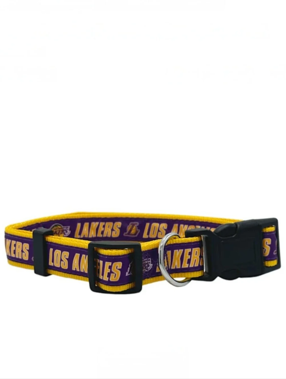 NBA Los Angeles Lakers Pet Dog Collar Adjustable Size Large New NIP